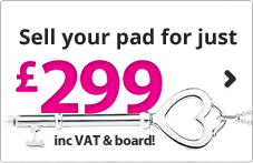 Sell your pad for £299!