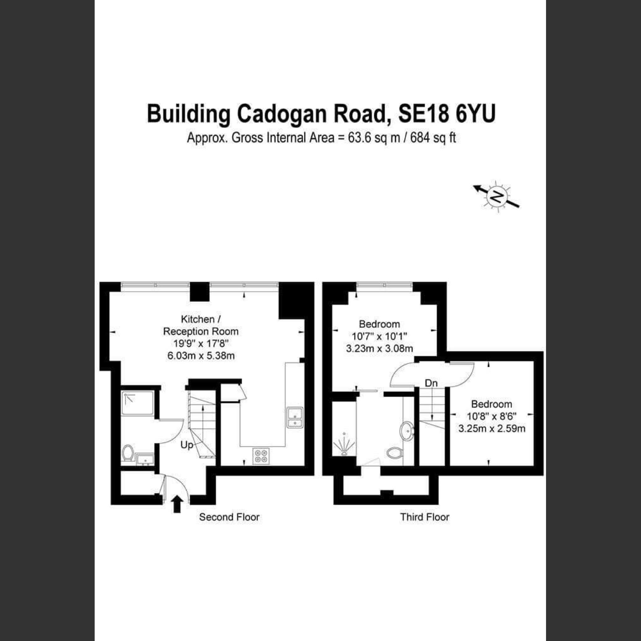 IATA 20631 2 bedroom duplex for sale Cadogan Road, London