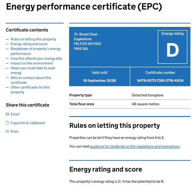 Energy Rating